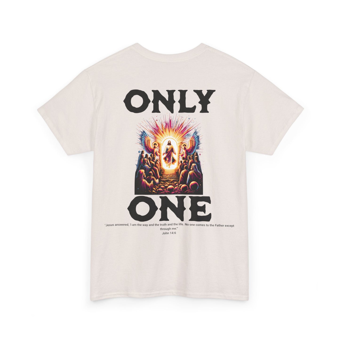 AeroThread "Only One" John 14:6- Unisex Heavy Cotton Tee