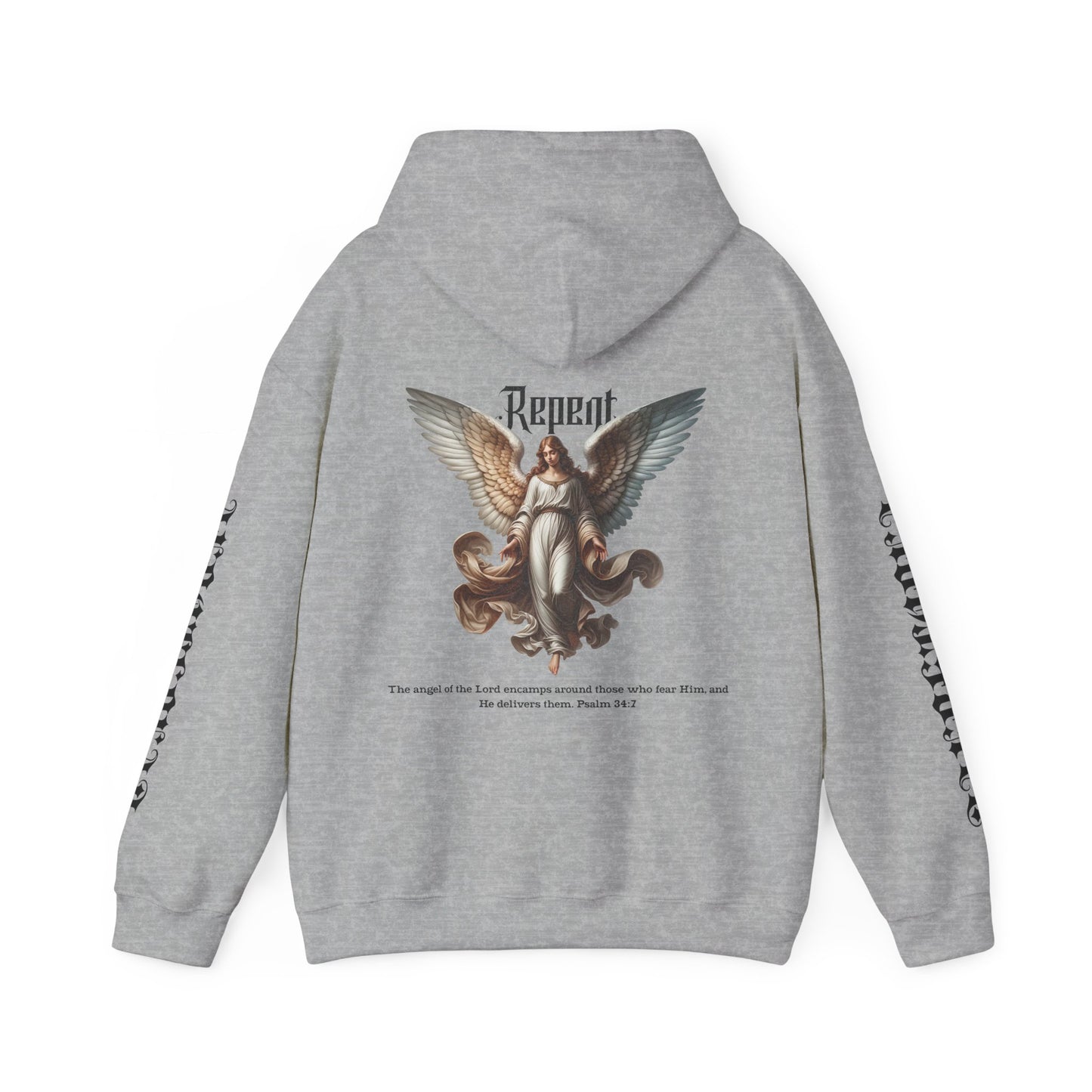 AeroThread Repent 34:7 Unisex Heavy Blend™ Hooded Sweatshirt