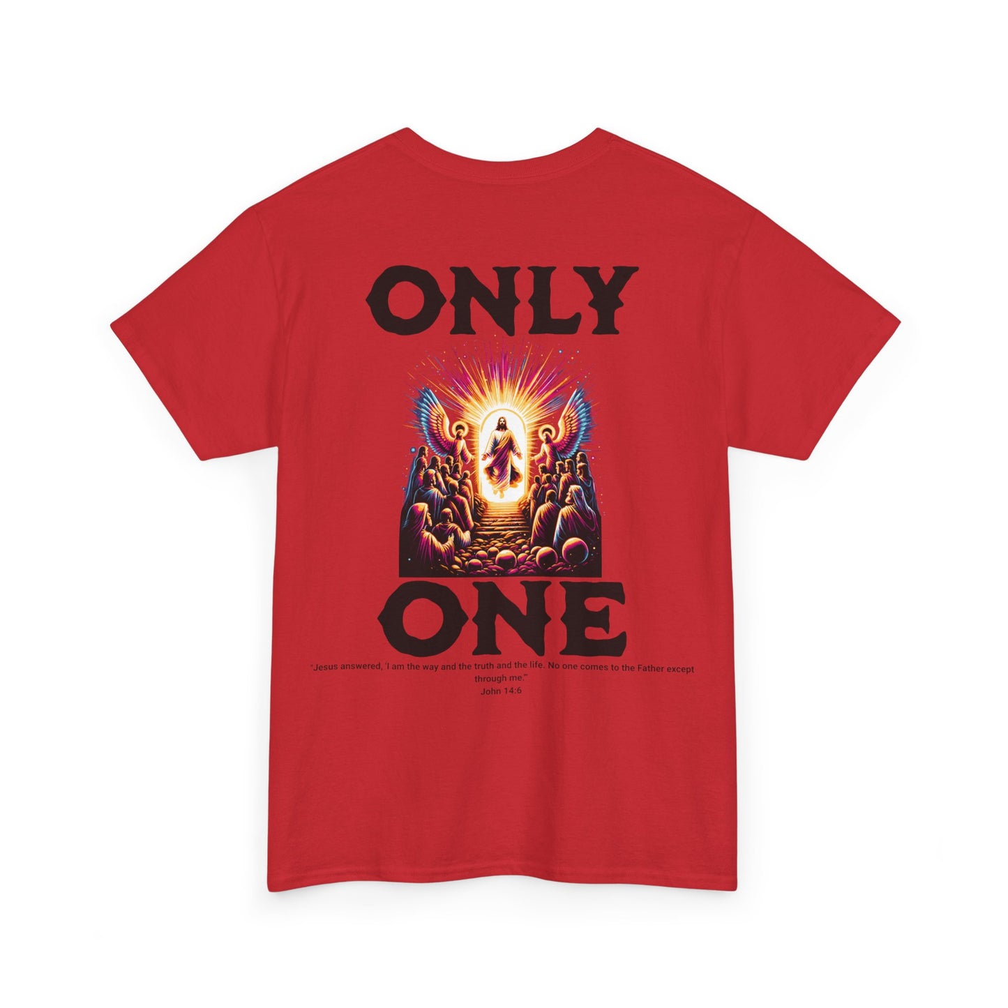 AeroThread "Only One" John 14:6- Unisex Heavy Cotton Tee