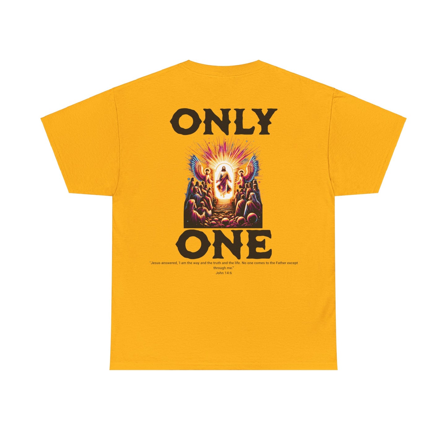 AeroThread "Only One" John 14:6- Unisex Heavy Cotton Tee