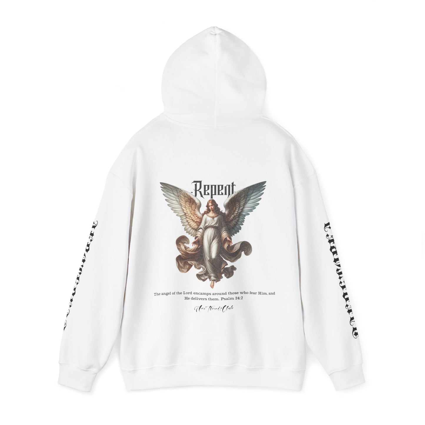 Signed- AeroThread repent 34:7 Unisex Heavy Blend™ Hooded Sweatshirt