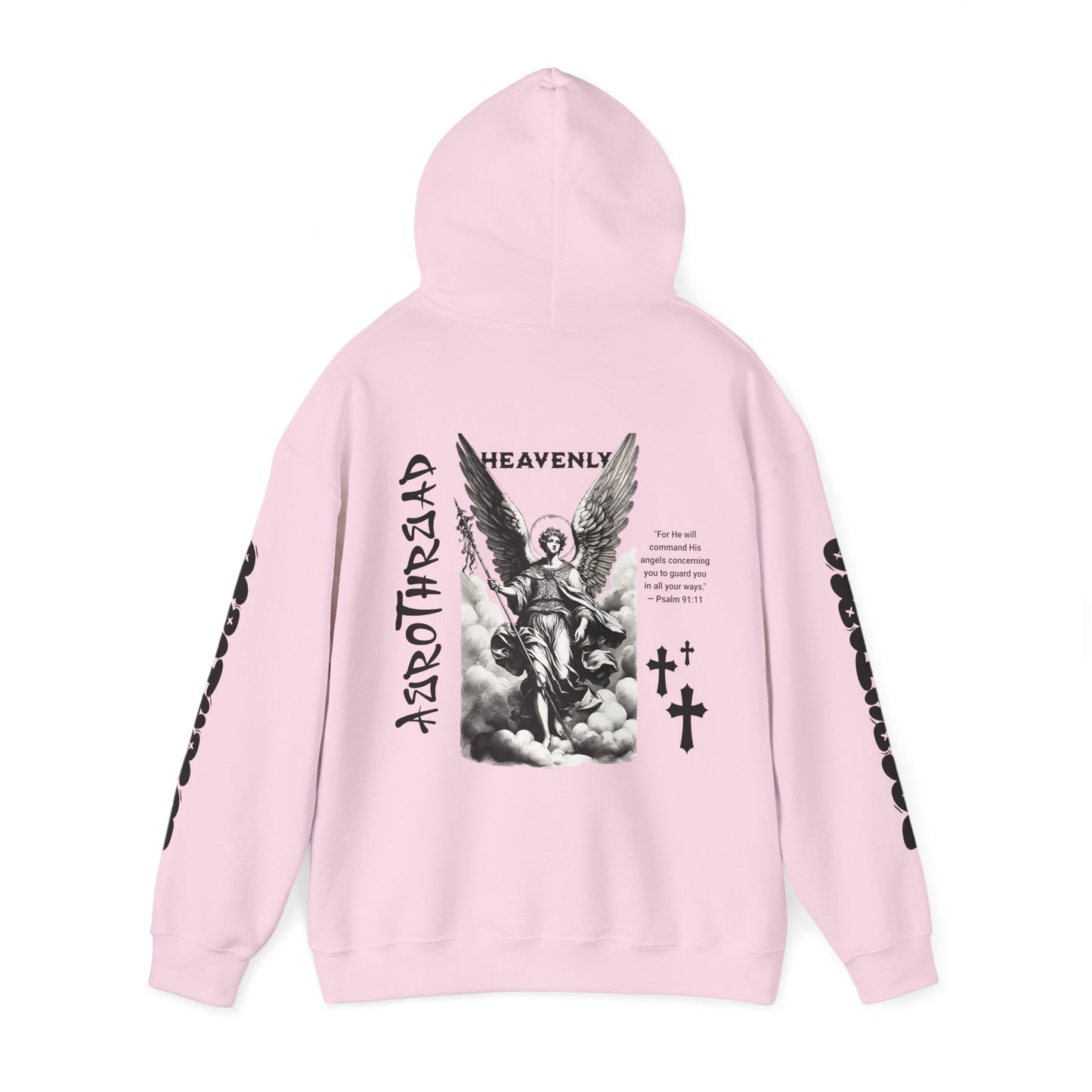 AeroThread "Heavenly" Psalm 91:11- Unisex Heavy Blend™ Hooded Sweatshirt