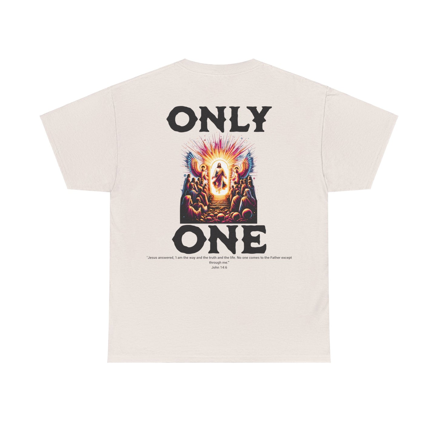 AeroThread "Only One" John 14:6- Unisex Heavy Cotton Tee