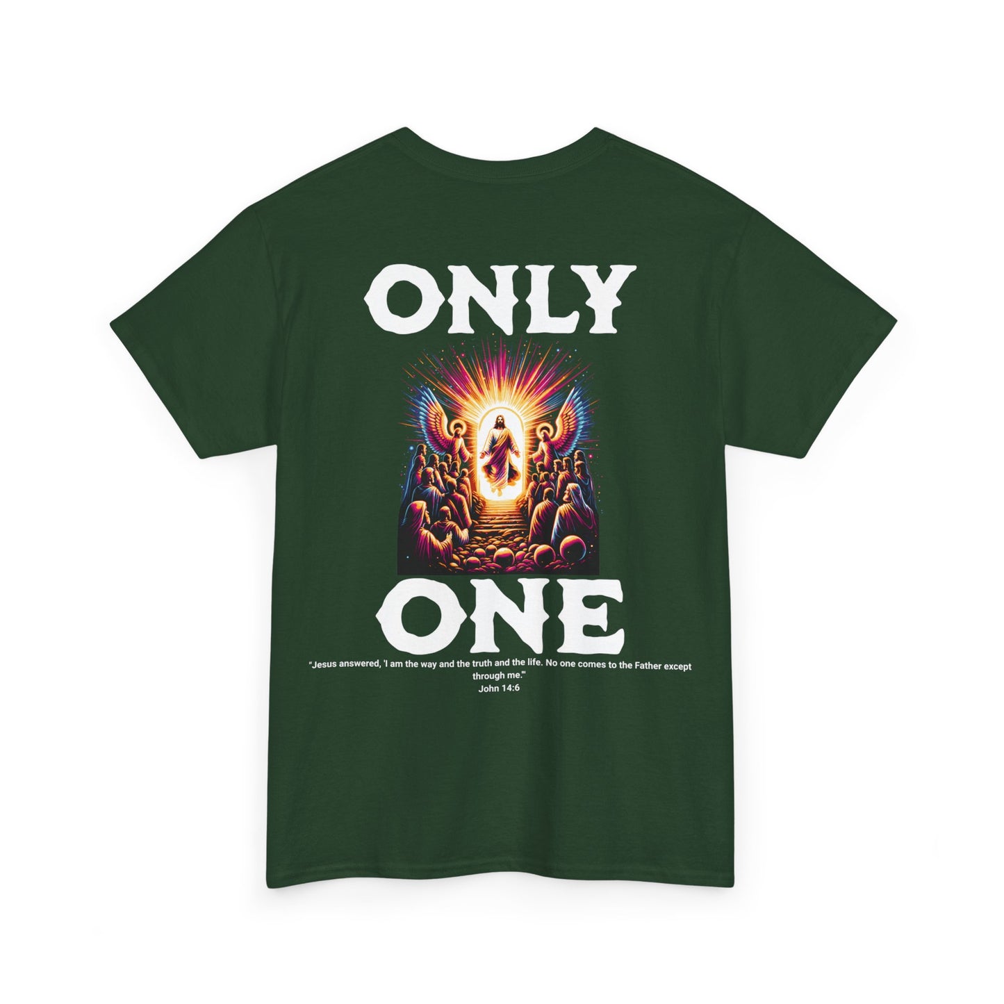 AeroThread "Only One" John 14:6- Unisex Heavy Cotton Tee