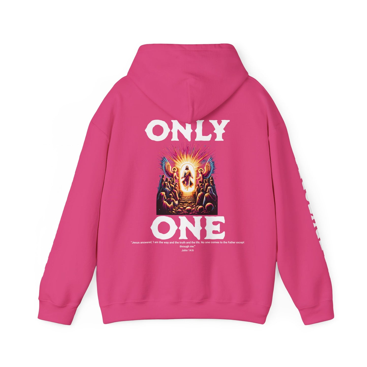 AeroThread "Only One" John 14:6- Unisex Heavy Blend™ Hooded Sweatshirt