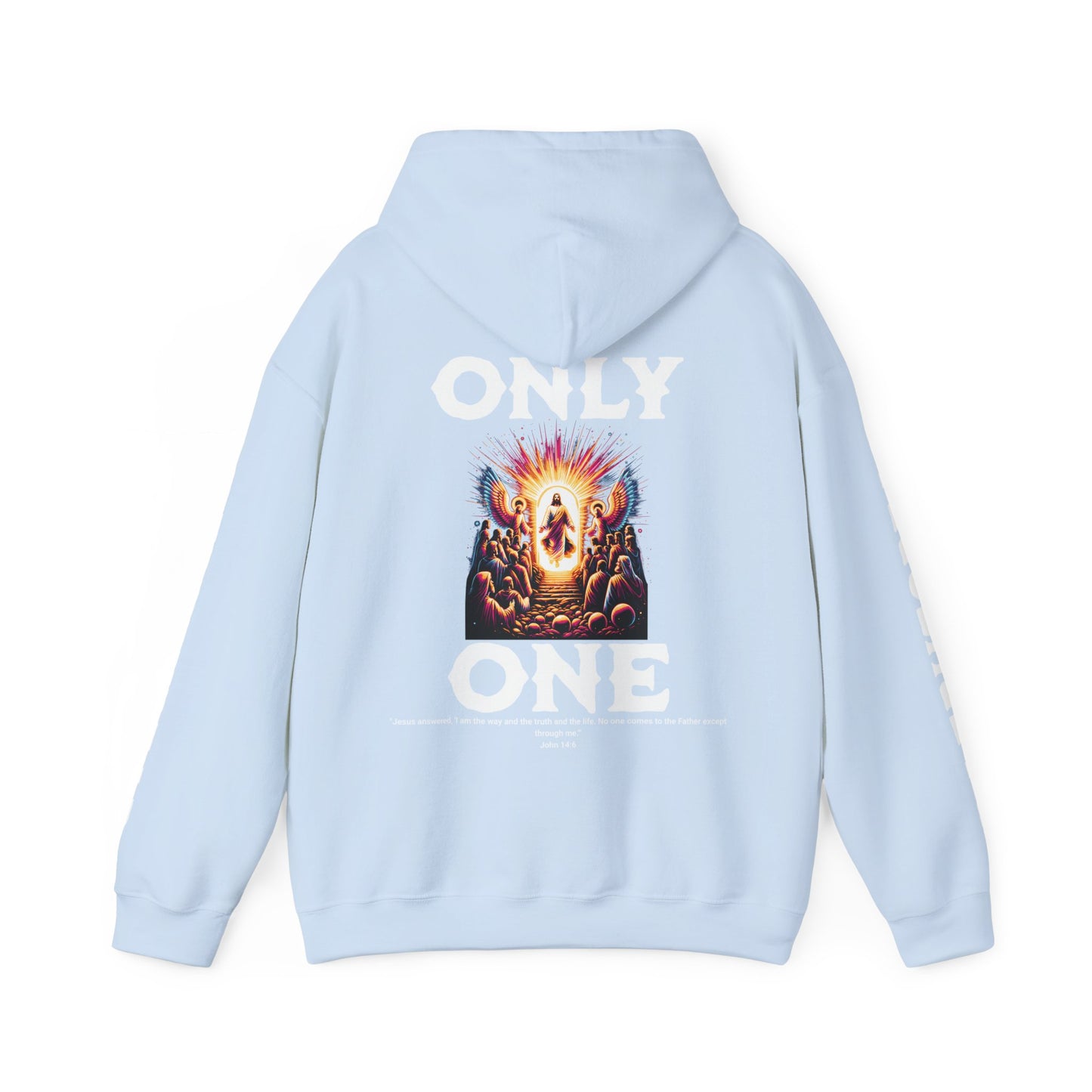 AeroThread "Only One" John 14:6- Unisex Heavy Blend™ Hooded Sweatshirt