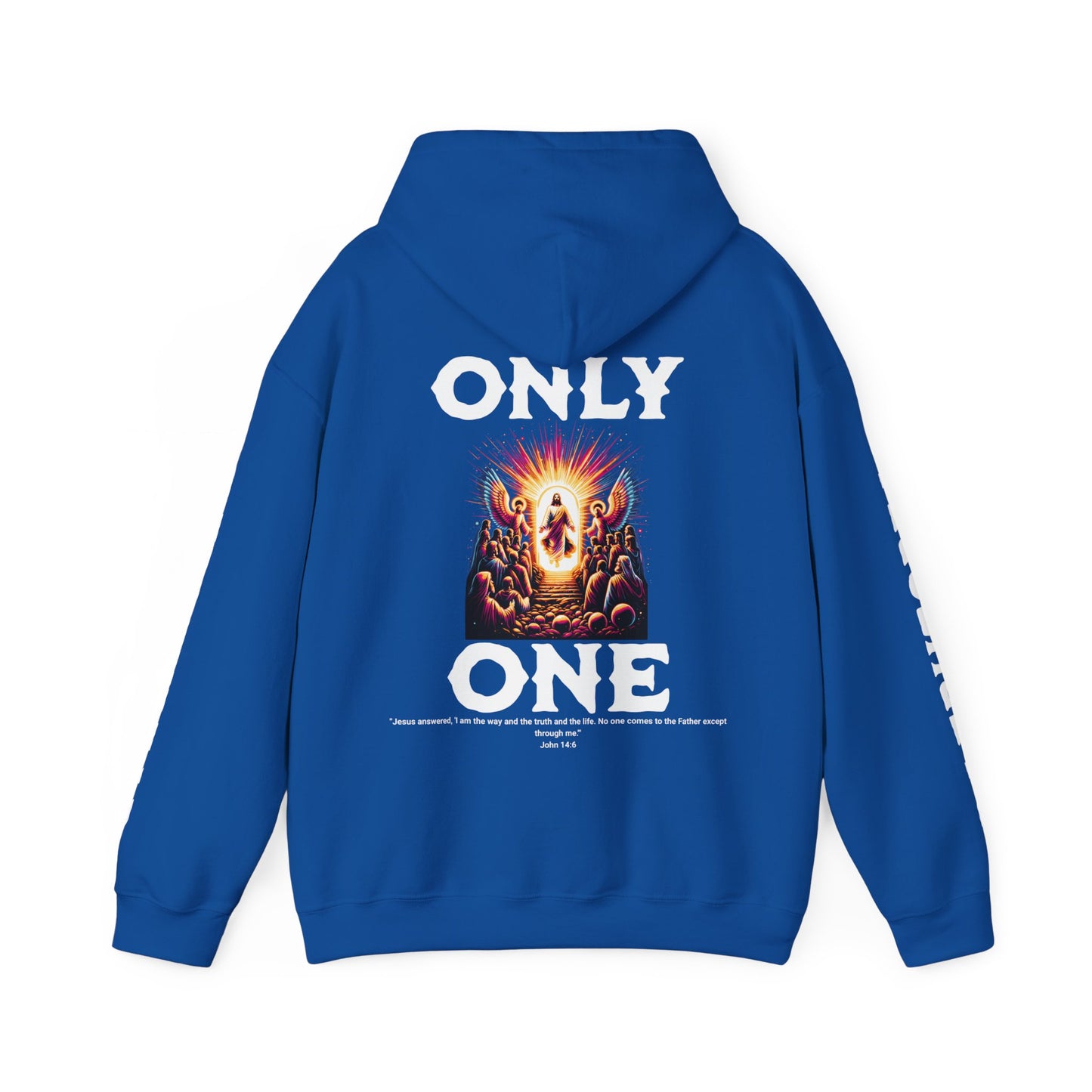 AeroThread "Only One" John 14:6- Unisex Heavy Blend™ Hooded Sweatshirt