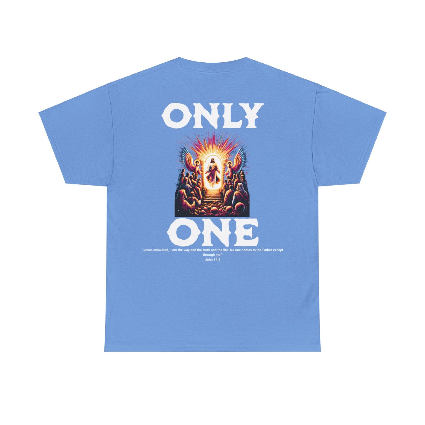 AeroThread "Only One" John 14:6- Unisex Heavy Cotton Tee