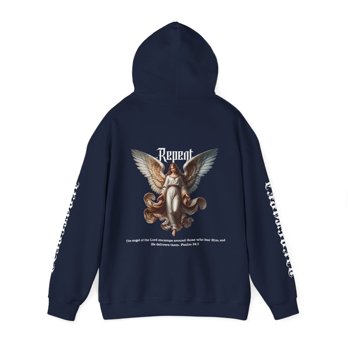 AeroThread Repent 34:7 Unisex Heavy Blend™ Hooded Sweatshirt