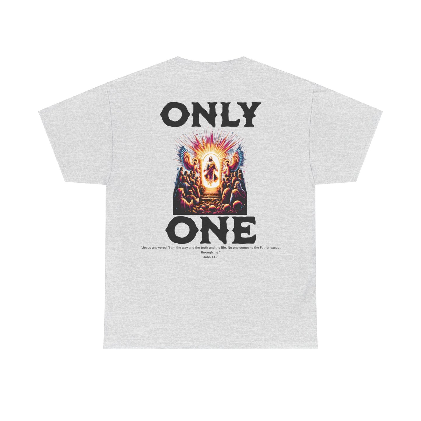 AeroThread "Only One" John 14:6- Unisex Heavy Cotton Tee