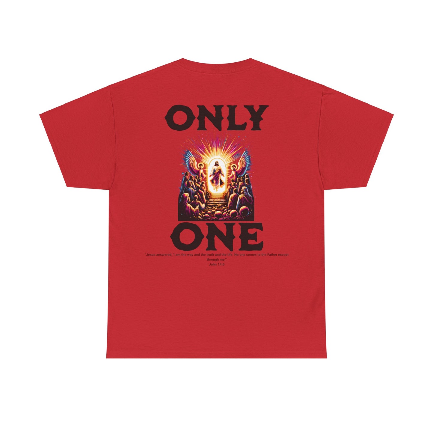 AeroThread "Only One" John 14:6- Unisex Heavy Cotton Tee