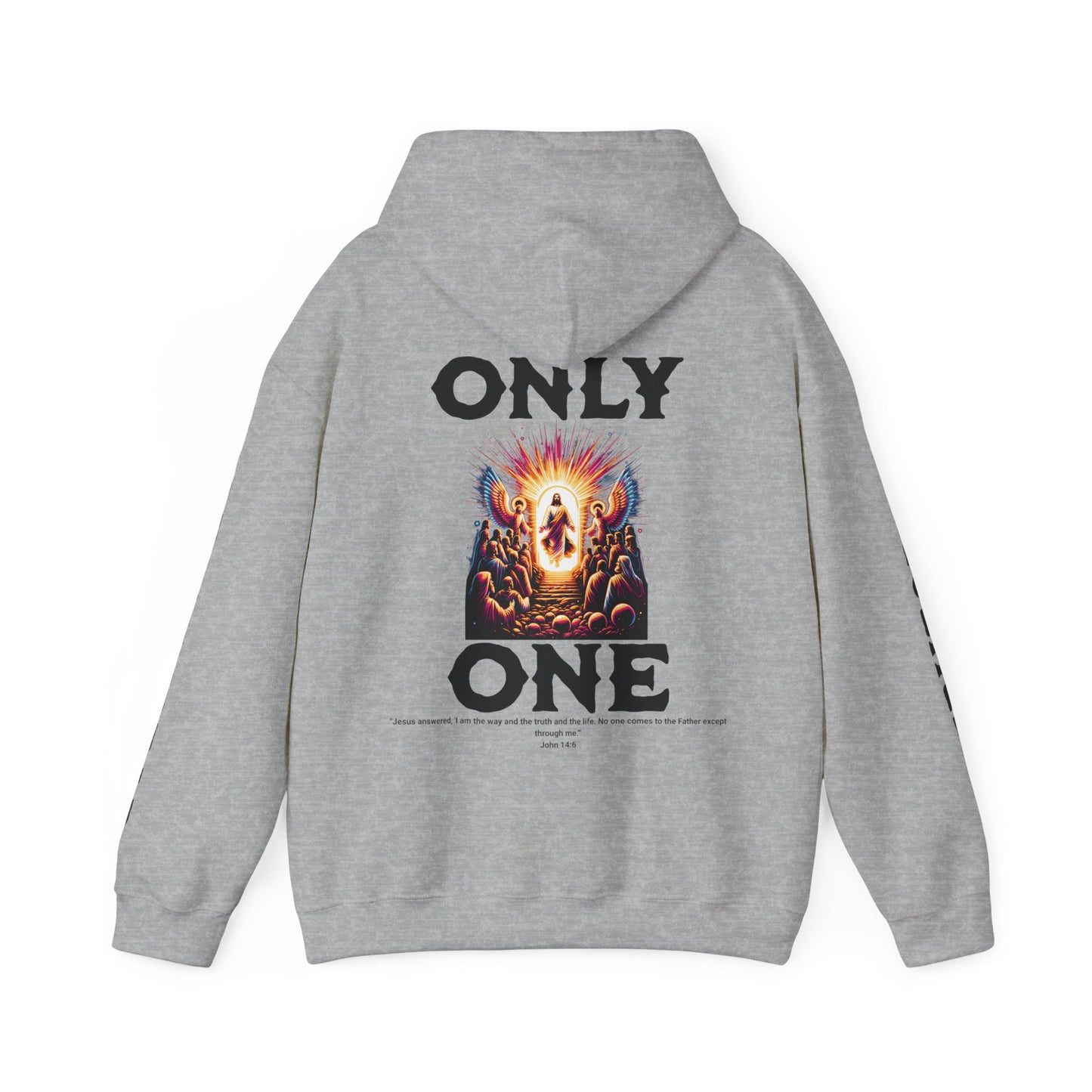 AeroThread "Only One" John 14:6- Unisex Heavy Blend™ Hooded Sweatshirt