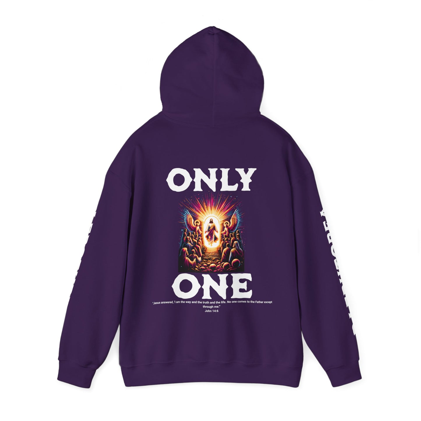 AeroThread "Only One" John 14:6- Unisex Heavy Blend™ Hooded Sweatshirt