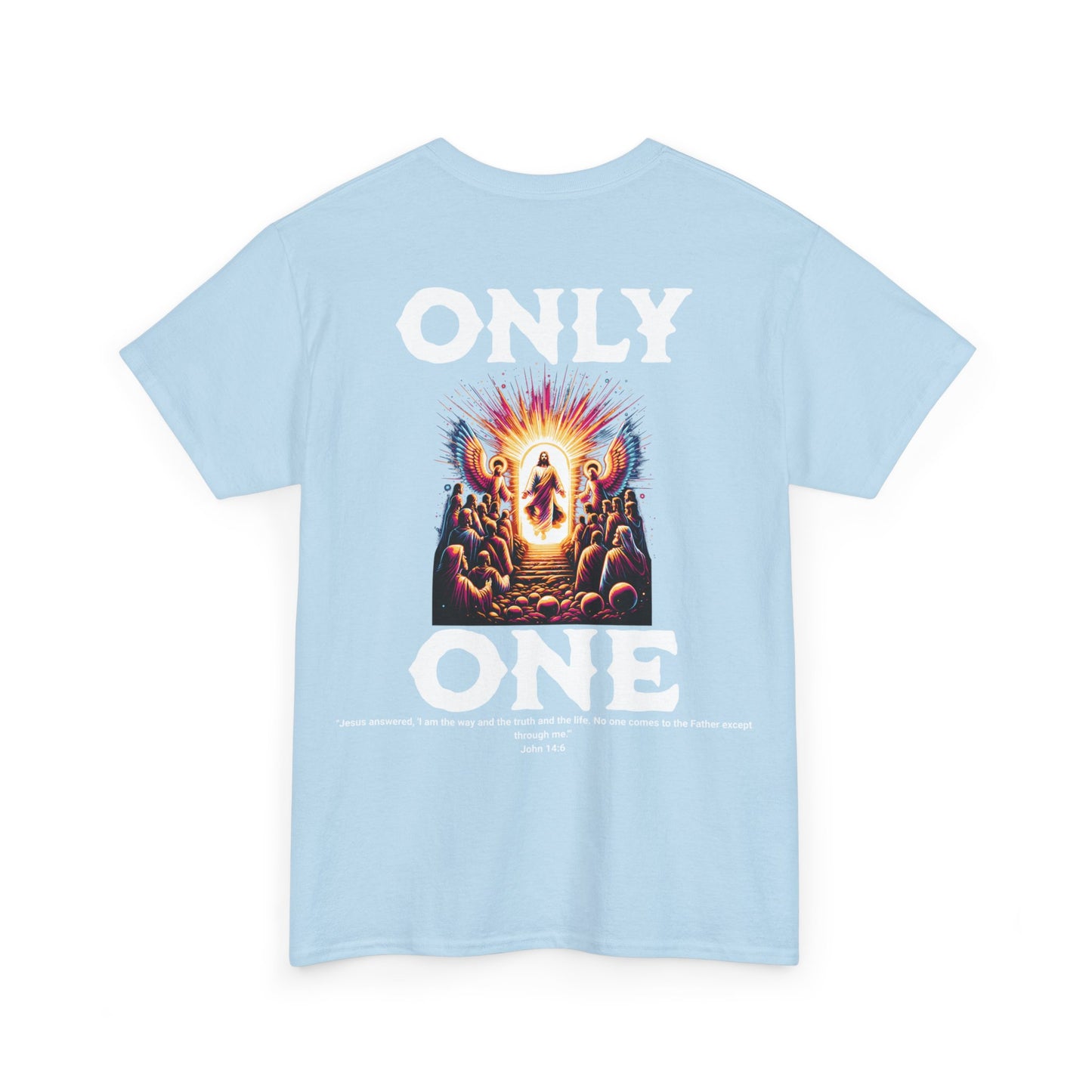 AeroThread "Only One" John 14:6- Unisex Heavy Cotton Tee