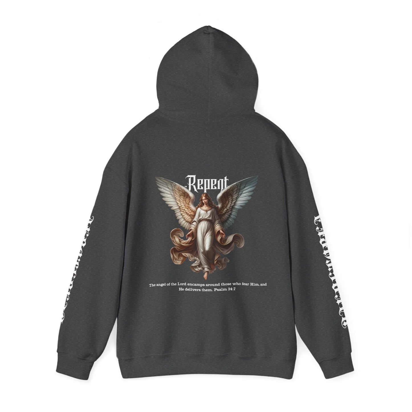 AeroThread Repent 34:7 Unisex Heavy Blend™ Hooded Sweatshirt