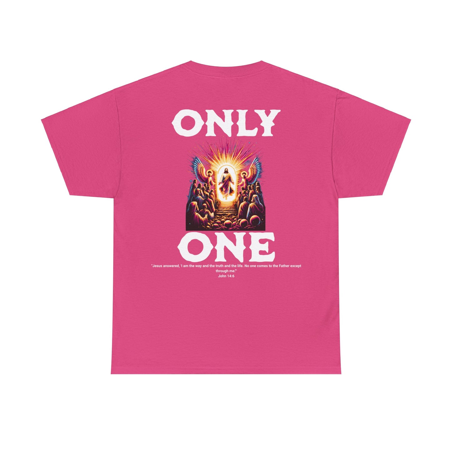 AeroThread "Only One" John 14:6- Unisex Heavy Cotton Tee