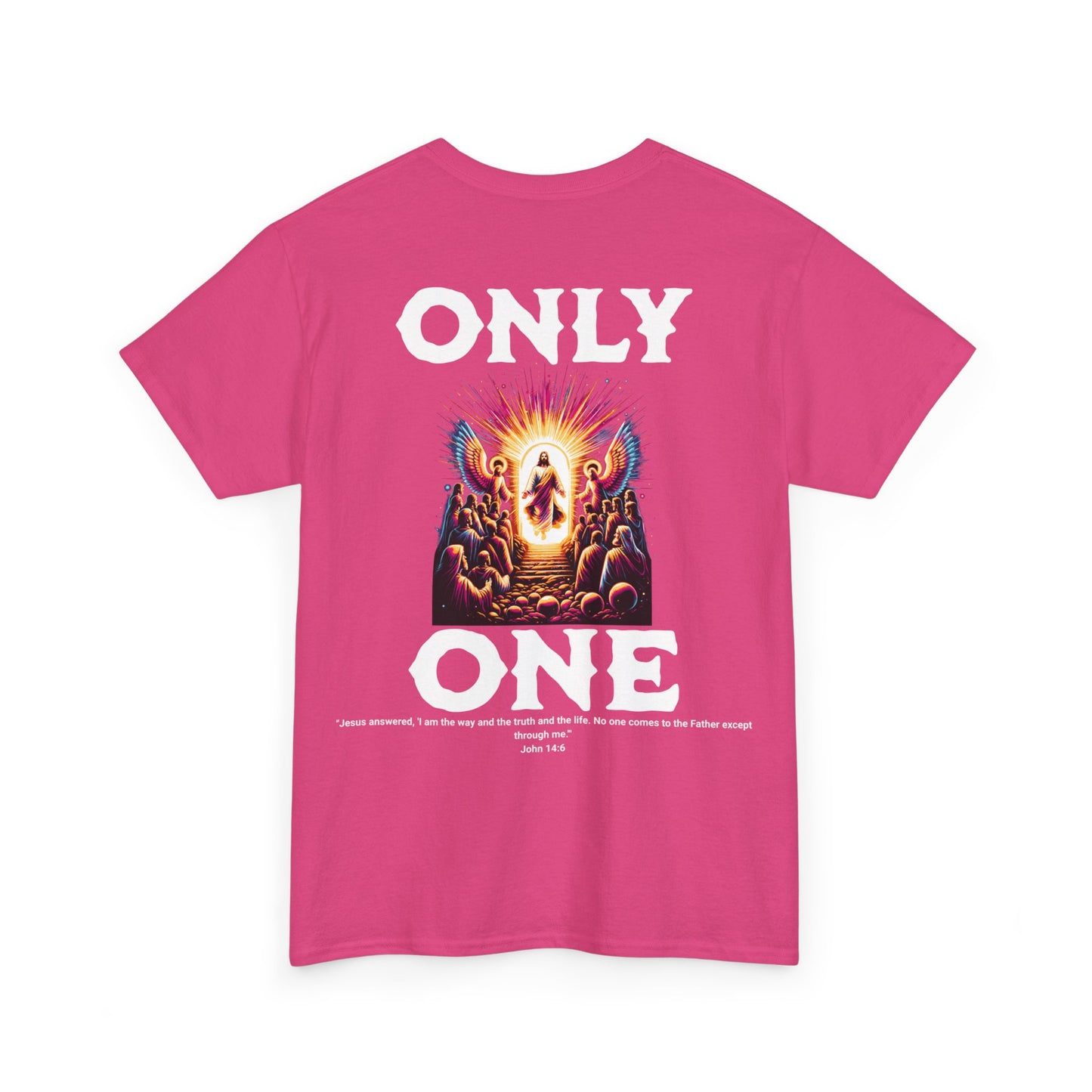 AeroThread "Only One" John 14:6- Unisex Heavy Cotton Tee