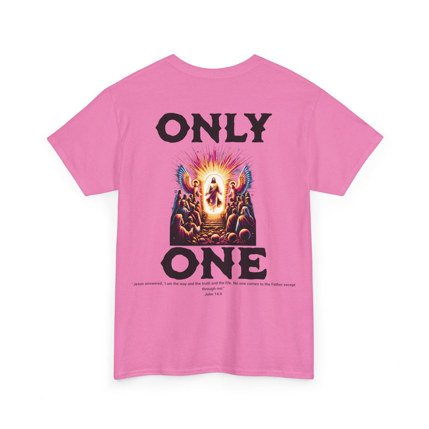 AeroThread "Only One" John 14:6- Unisex Heavy Cotton Tee