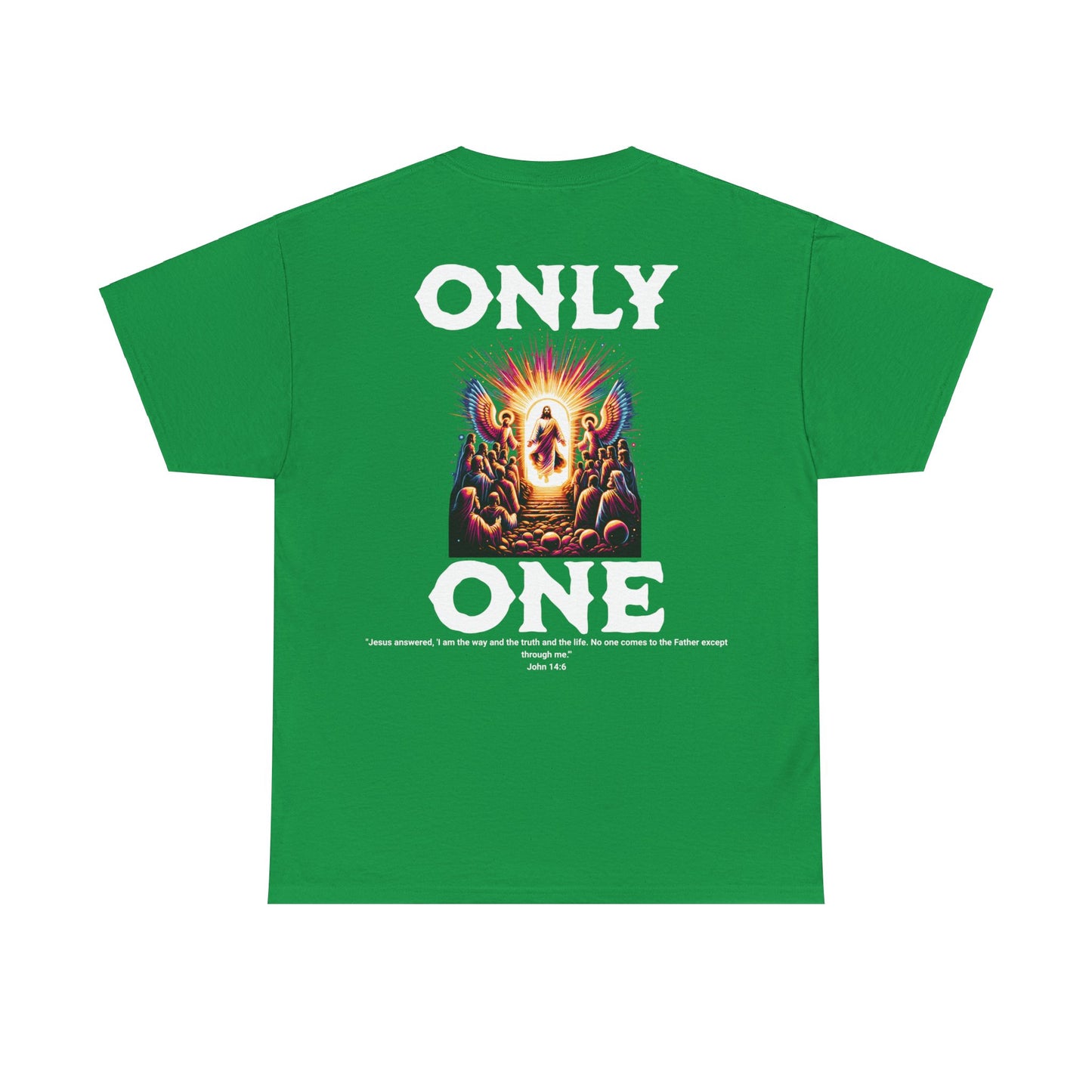 AeroThread "Only One" John 14:6- Unisex Heavy Cotton Tee