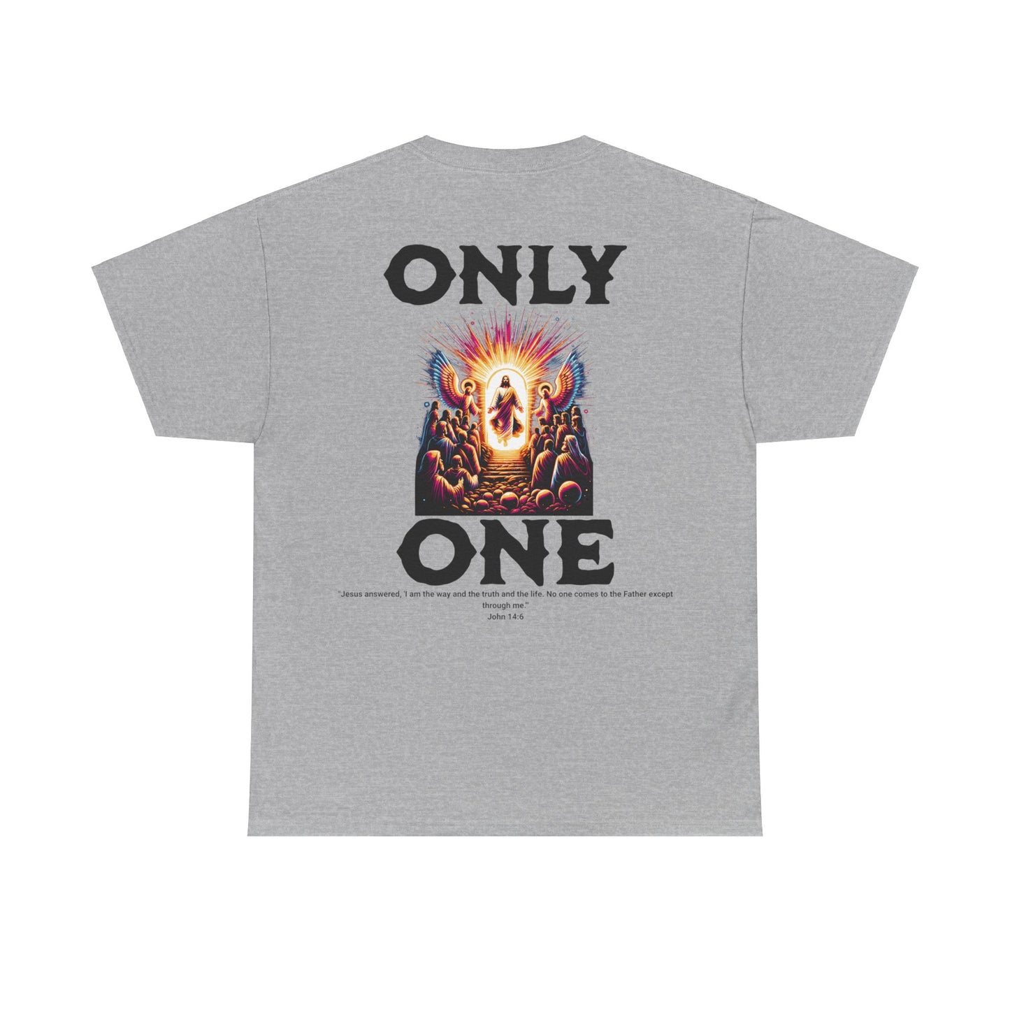 AeroThread "Only One" John 14:6- Unisex Heavy Cotton Tee