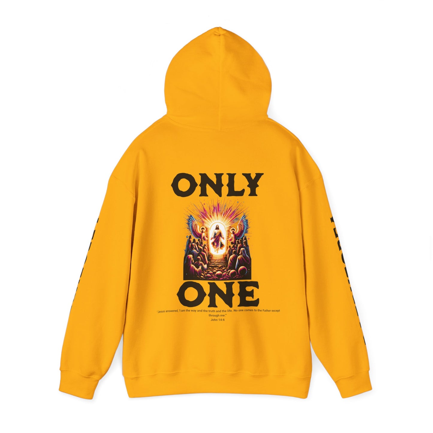 AeroThread "Only One" John 14:6- Unisex Heavy Blend™ Hooded Sweatshirt