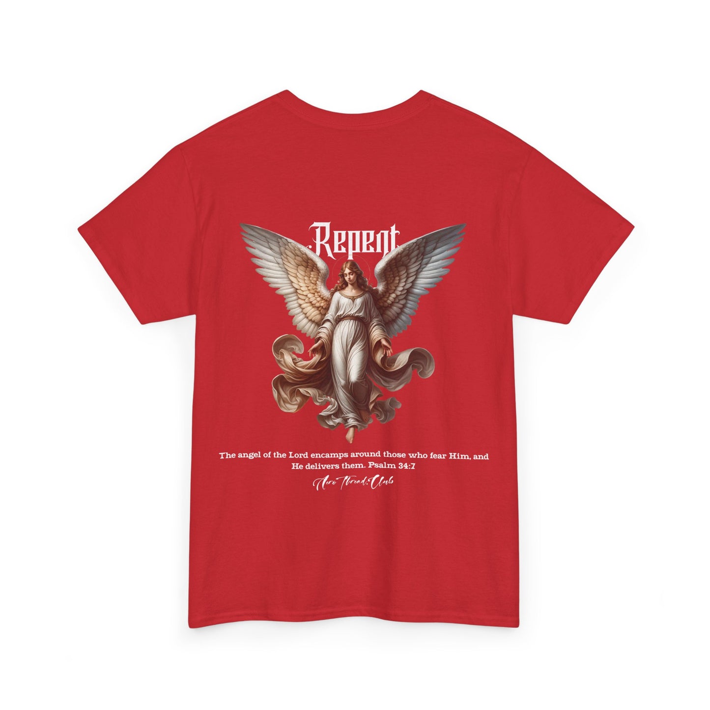 Signed - AeroThread Repent 34:7 Unisex Heavy Cotton Tee