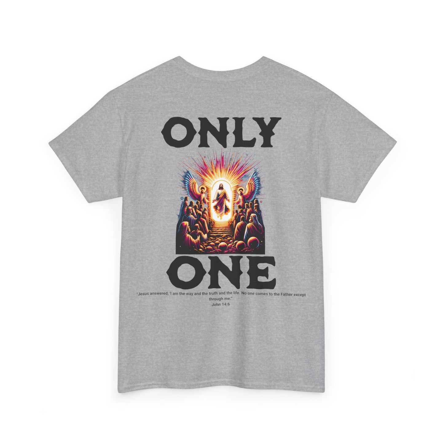 AeroThread "Only One" John 14:6- Unisex Heavy Cotton Tee