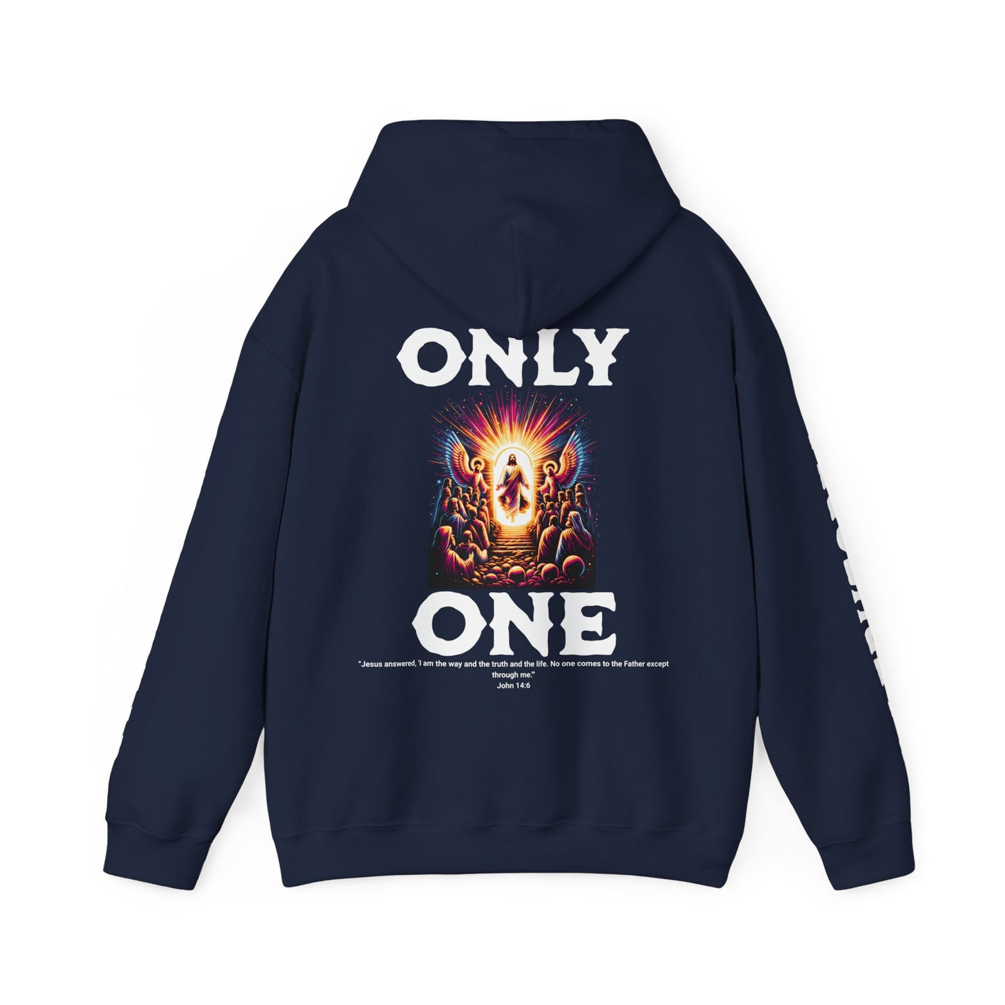 AeroThread "Only One" John 14:6- Unisex Heavy Blend™ Hooded Sweatshirt