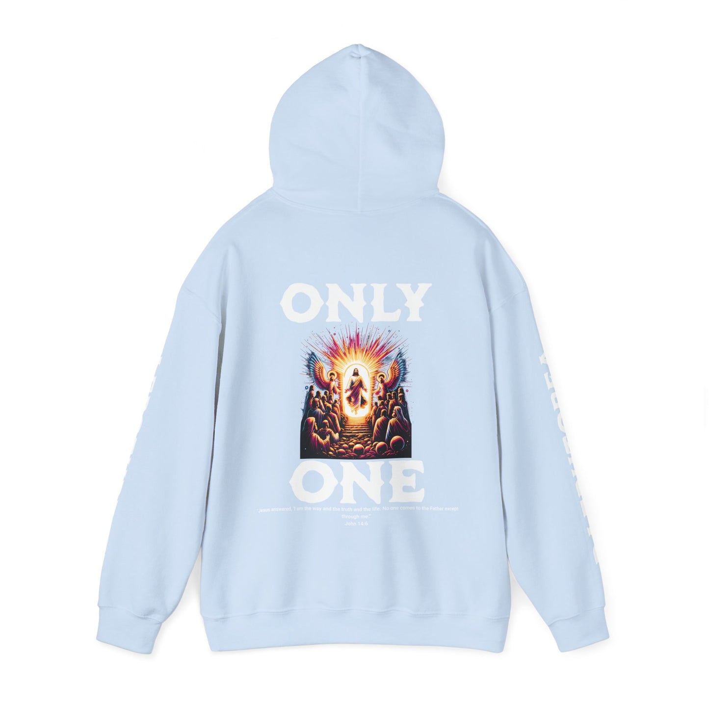 AeroThread "Only One" John 14:6- Unisex Heavy Blend™ Hooded Sweatshirt