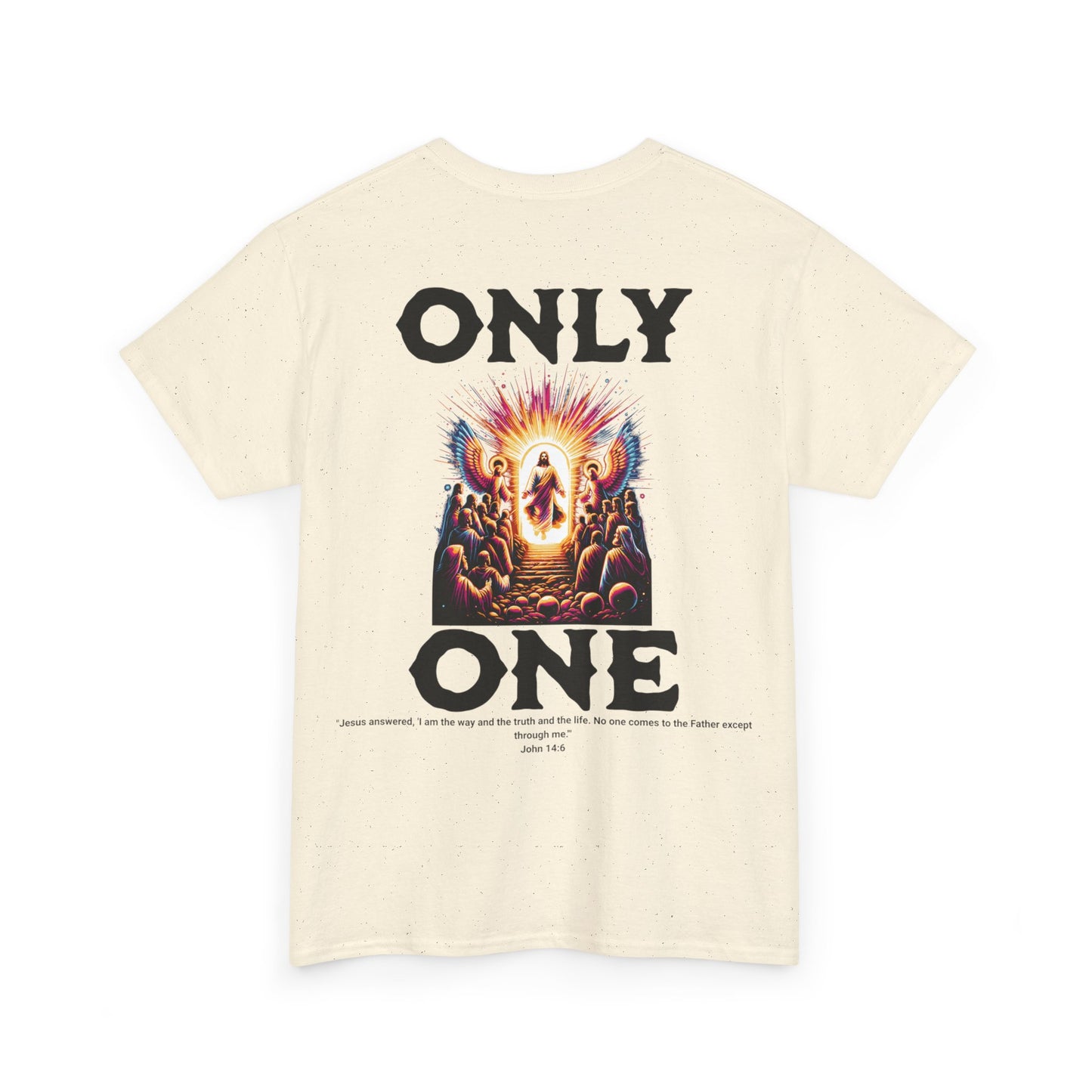 AeroThread "Only One" John 14:6- Unisex Heavy Cotton Tee