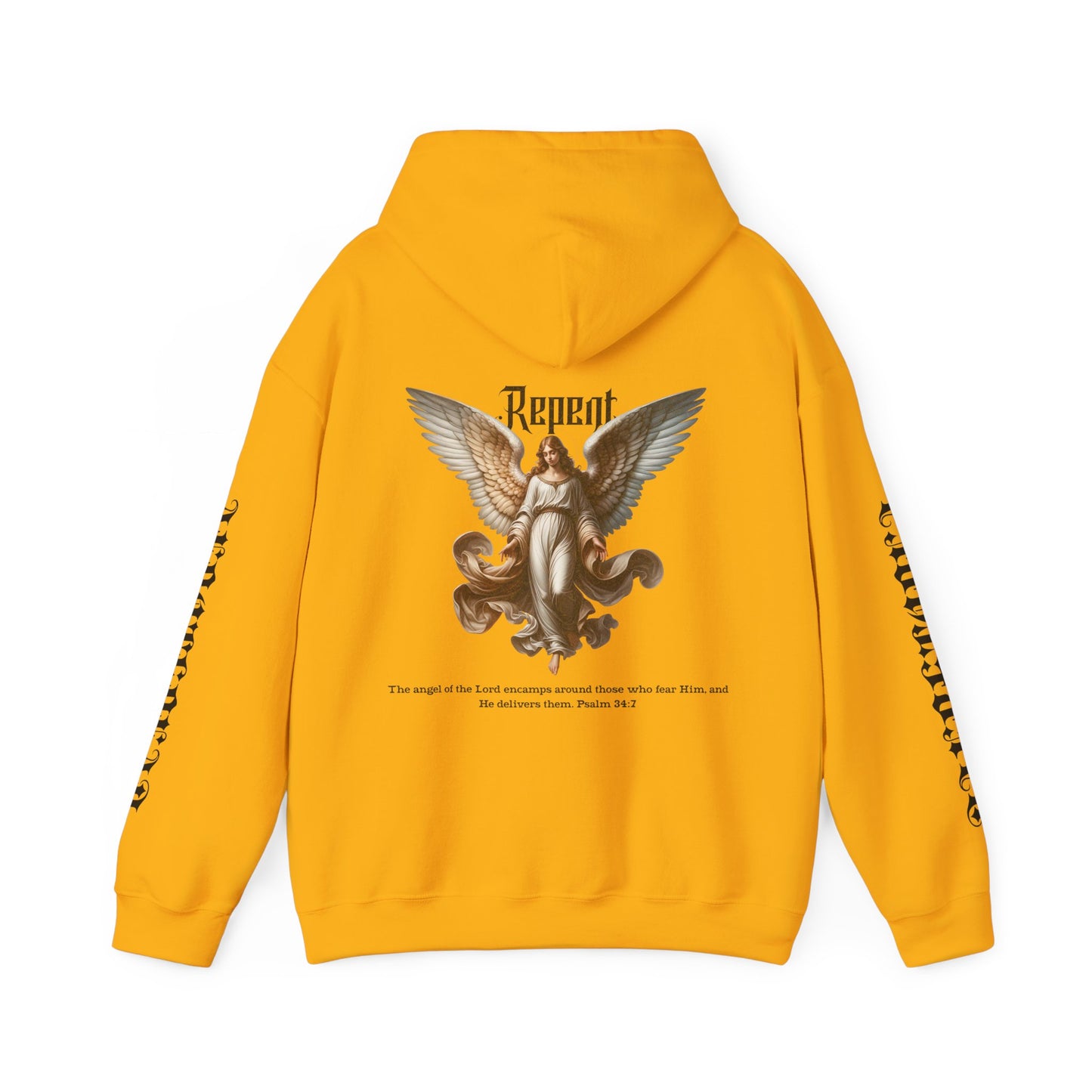 AeroThread Repent 34:7 Unisex Heavy Blend™ Hooded Sweatshirt