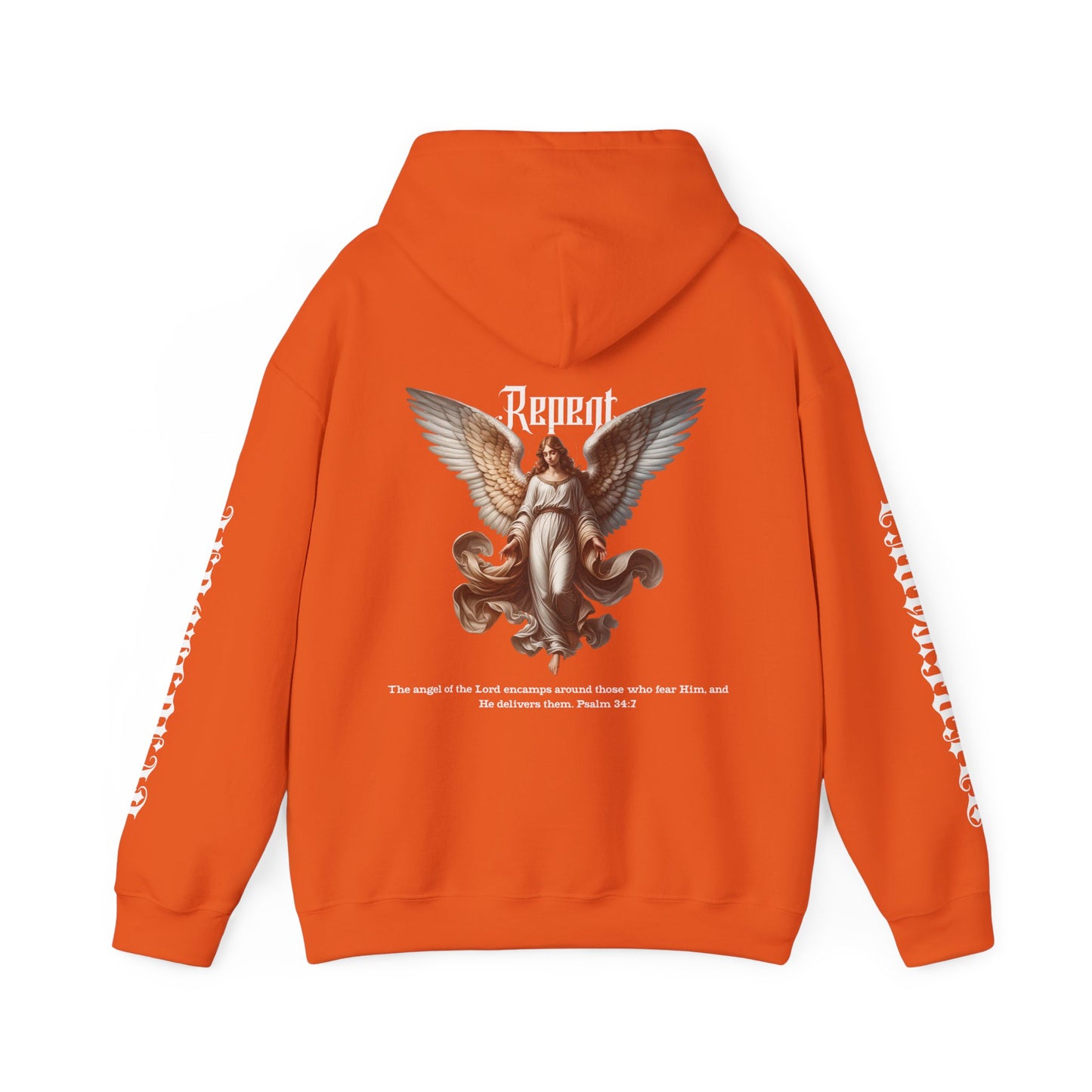 AeroThread Repent 34:7 Unisex Heavy Blend™ Hooded Sweatshirt