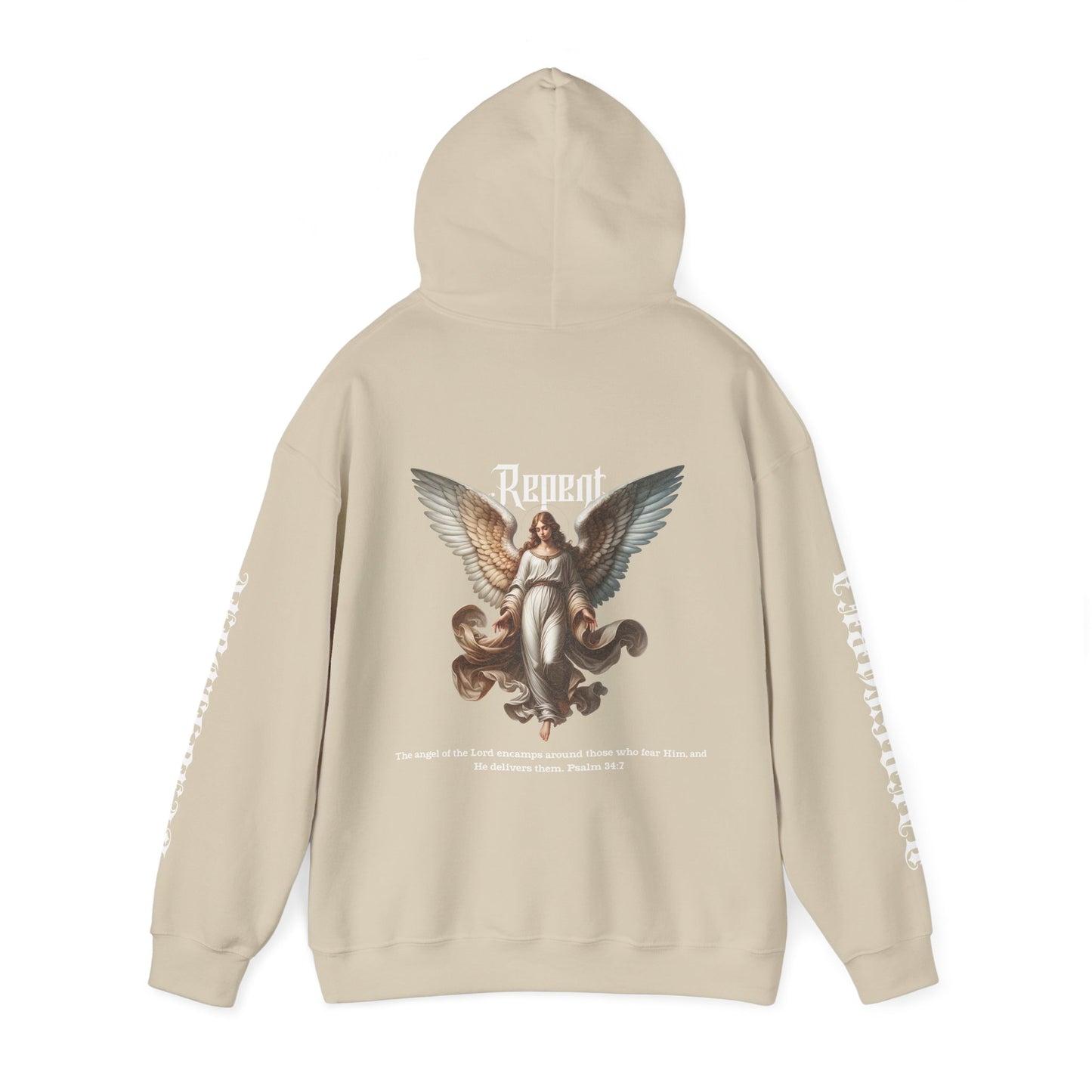 AeroThread Repent 34:7 Unisex Heavy Blend™ Hooded Sweatshirt