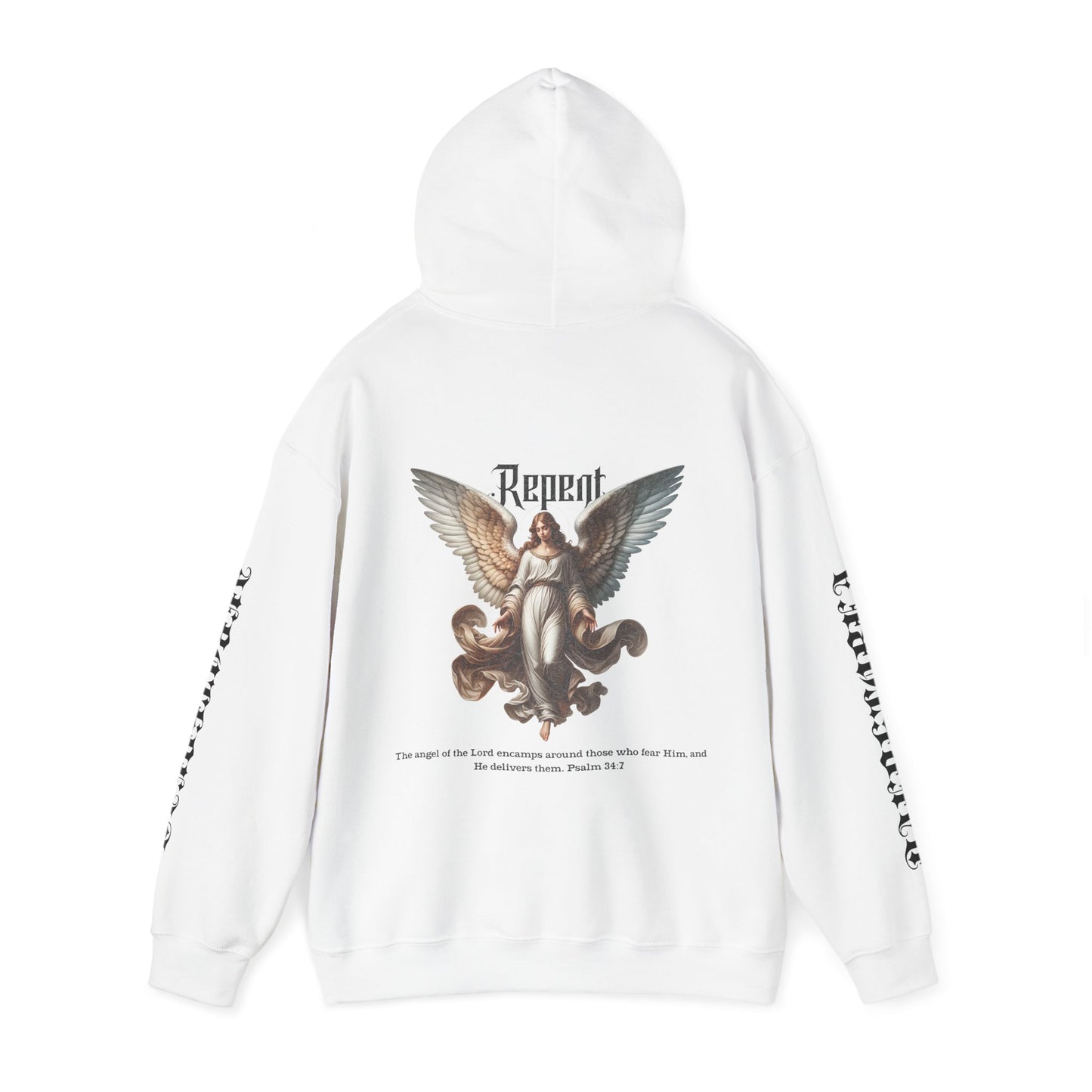 AeroThread Repent 34:7 Unisex Heavy Blend™ Hooded Sweatshirt