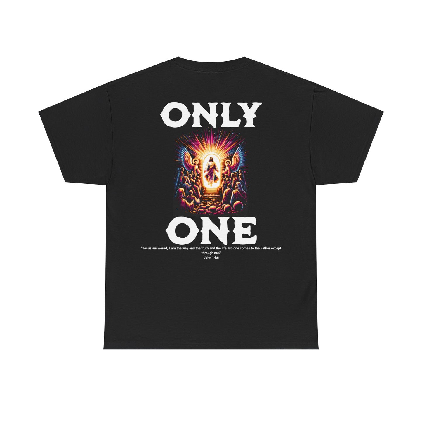 AeroThread "Only One" John 14:6- Unisex Heavy Cotton Tee