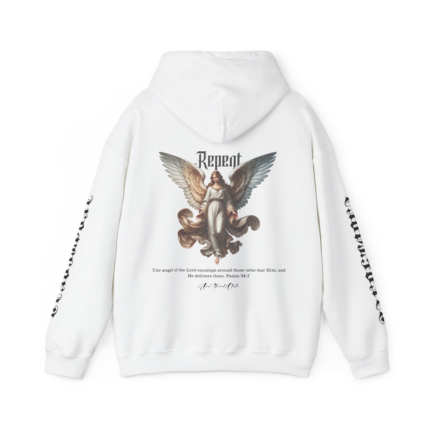 Signed- AeroThread repent 34:7 Unisex Heavy Blend™ Hooded Sweatshirt