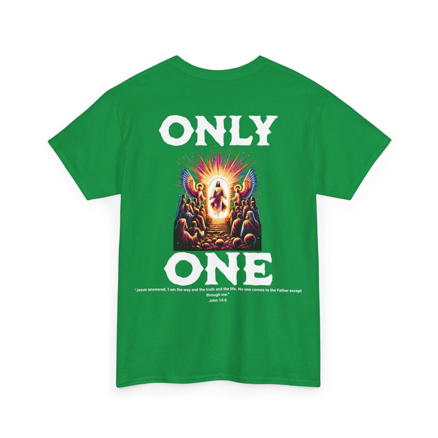 AeroThread "Only One" John 14:6- Unisex Heavy Cotton Tee