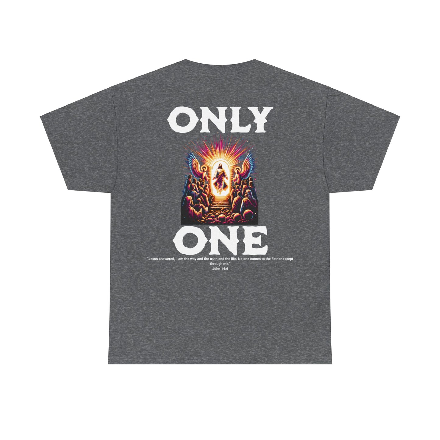 AeroThread "Only One" John 14:6- Unisex Heavy Cotton Tee