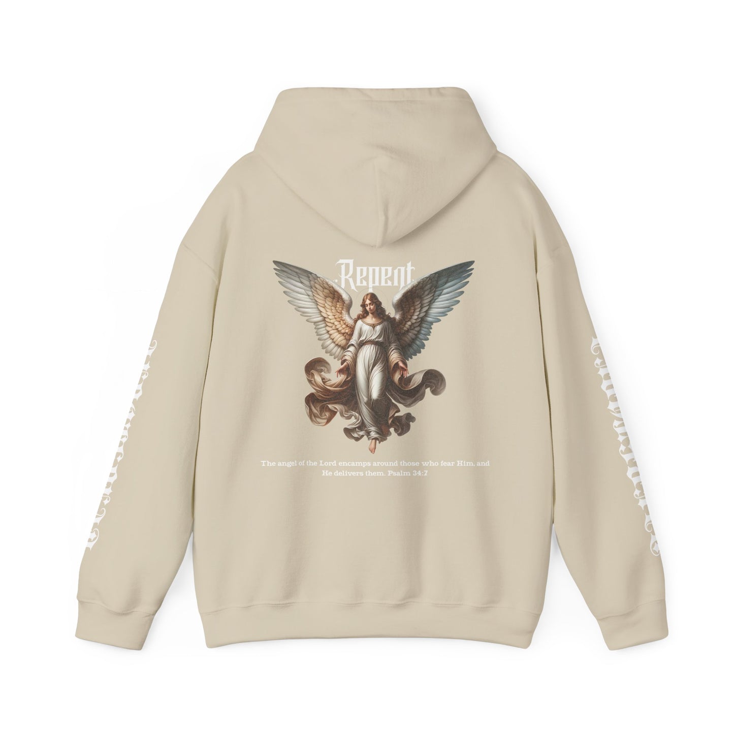 AeroThread Repent 34:7 Unisex Heavy Blend™ Hooded Sweatshirt