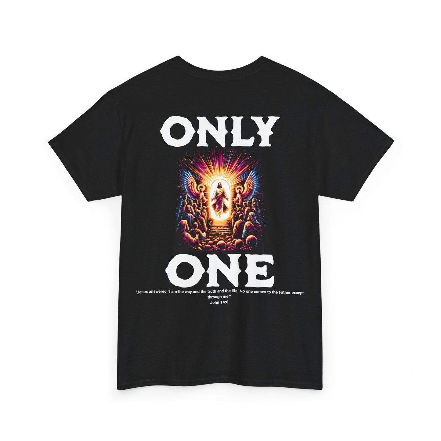 AeroThread "Only One" John 14:6- Unisex Heavy Cotton Tee