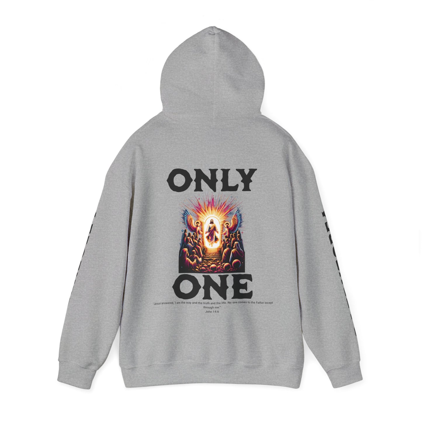 AeroThread "Only One" John 14:6- Unisex Heavy Blend™ Hooded Sweatshirt