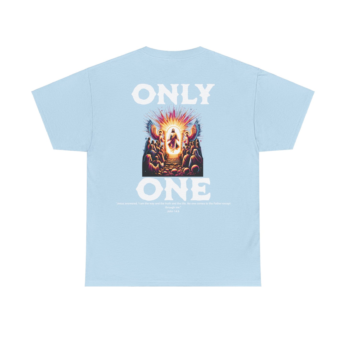 AeroThread "Only One" John 14:6- Unisex Heavy Cotton Tee