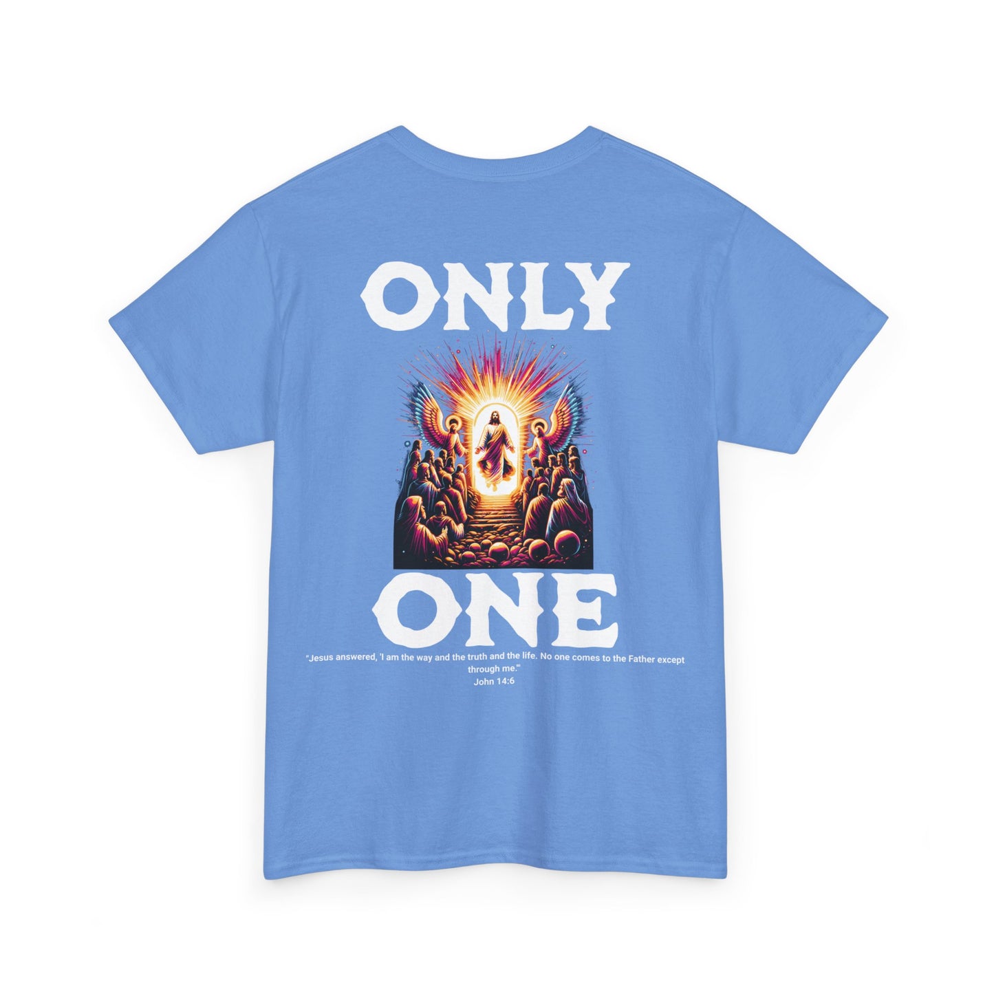 AeroThread "Only One" John 14:6- Unisex Heavy Cotton Tee