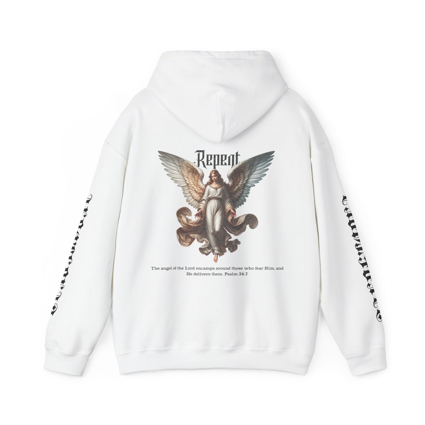 AeroThread Repent 34:7 Unisex Heavy Blend™ Hooded Sweatshirt