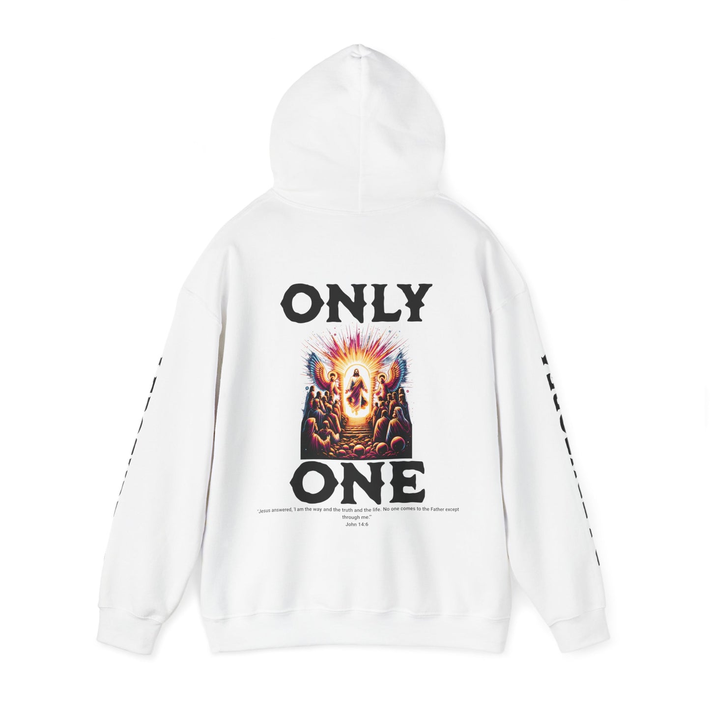 AeroThread "Only One" John 14:6- Unisex Heavy Blend™ Hooded Sweatshirt