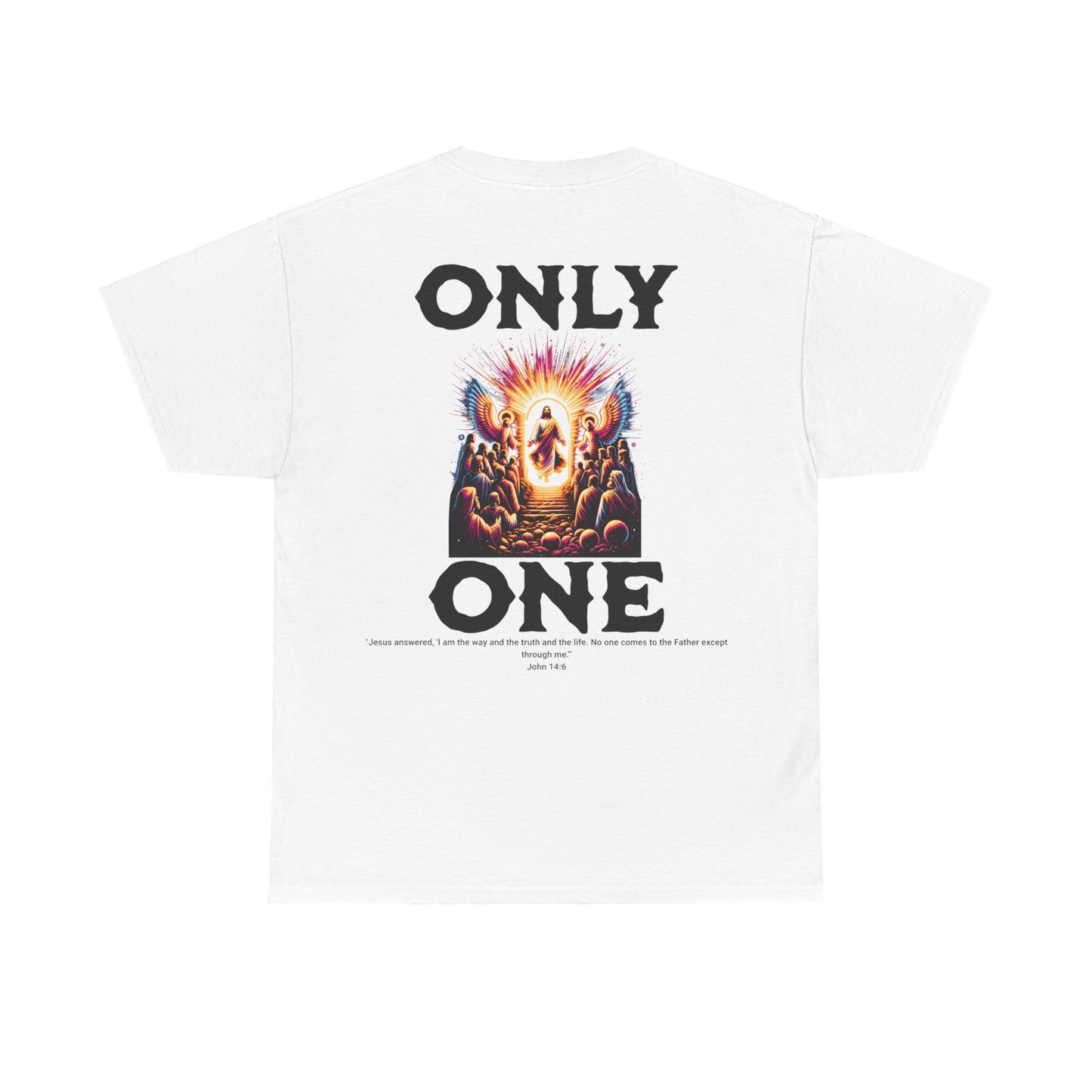 AeroThread "Only One" John 14:6- Unisex Heavy Cotton Tee