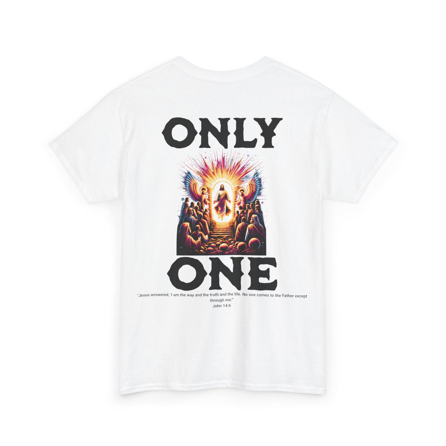 AeroThread "Only One" John 14:6- Unisex Heavy Cotton Tee